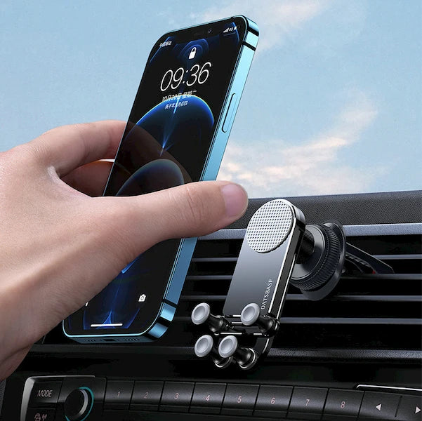 Mini Aluminum Car Phone Mount: Unshakable & Minimalist