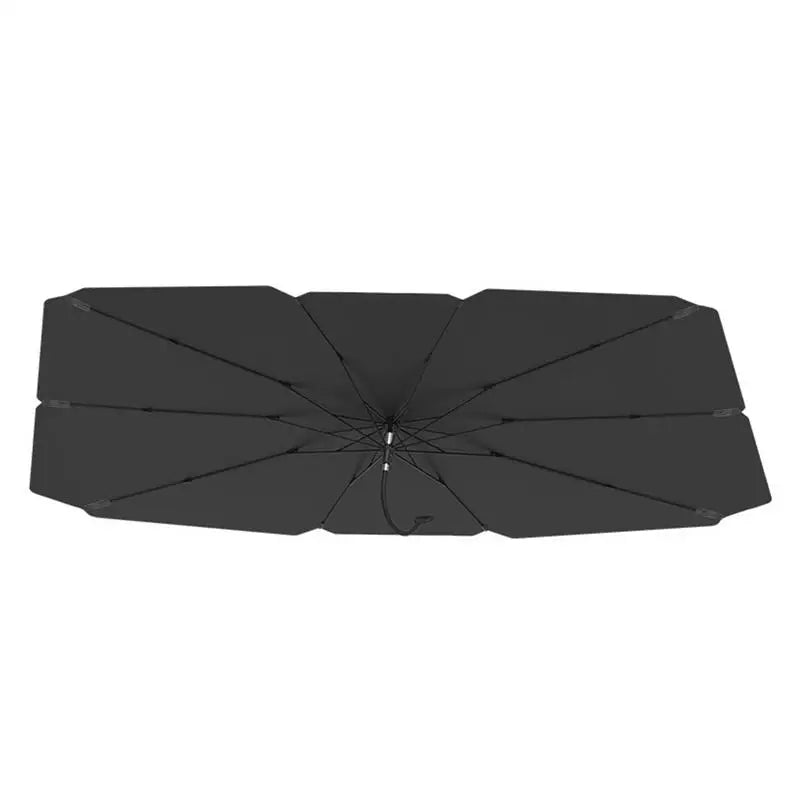 Retractable car sunshade umbrella