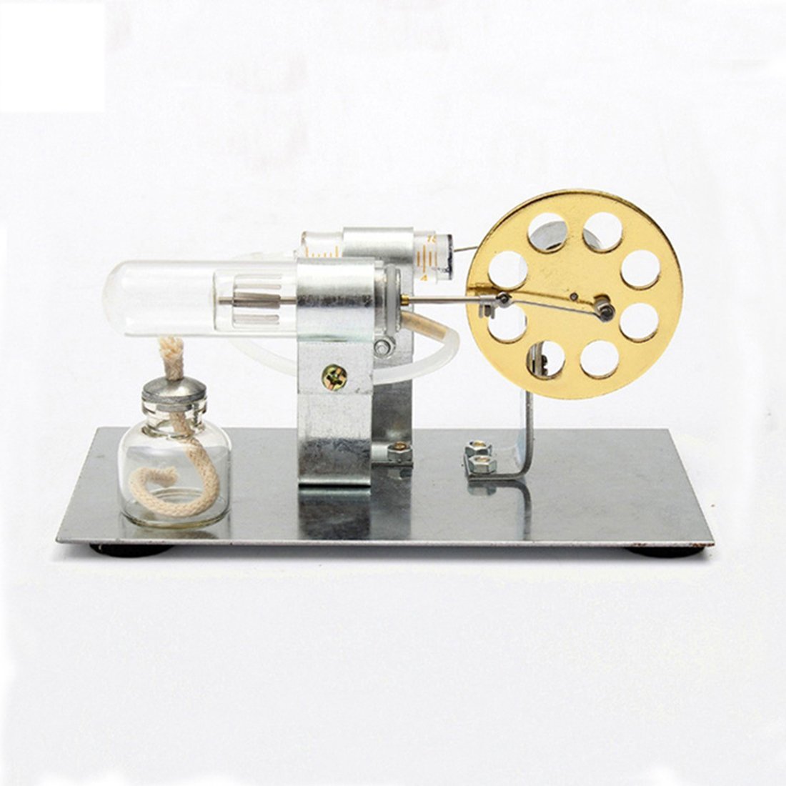 Stirling Engine Kit DIY Single Cylinder Stirling Engine - Ideal Engine Model Gift for Your Kids Enginediy
