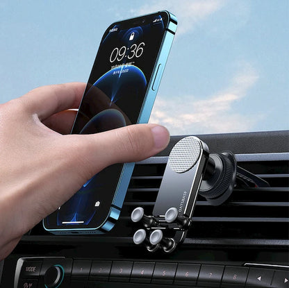 Mini Aluminum Car Phone Mount: Unshakable & Minimalist