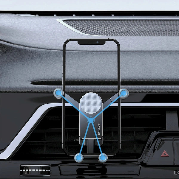 Mini Aluminum Car Phone Mount: Unshakable & Minimalist