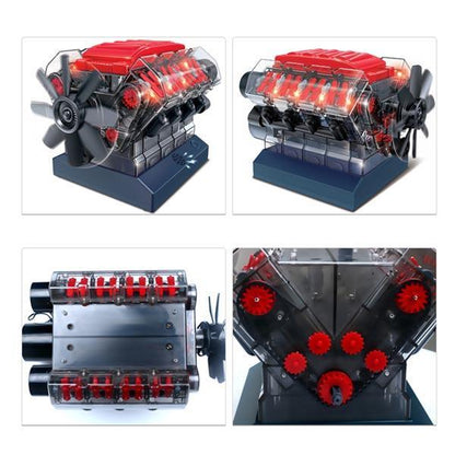 V8 Engine Model Kit - Build Your Own V8 Engine - Science Experiment STEM Toy - Enginediy