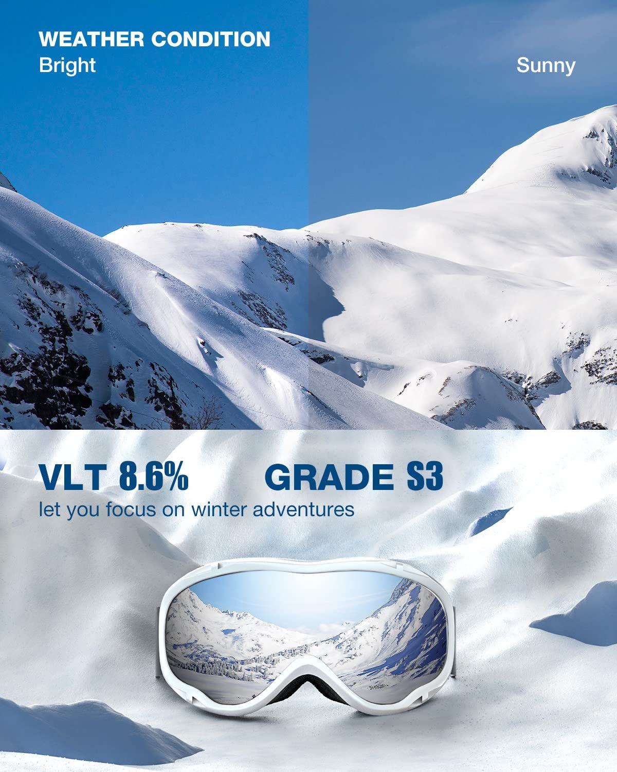 Ski Snowboard Goggles