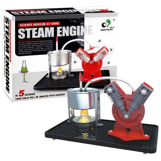 Steam Engine Model DIY Kit Children Steam Engine Experiment Model - Science Museum at Home