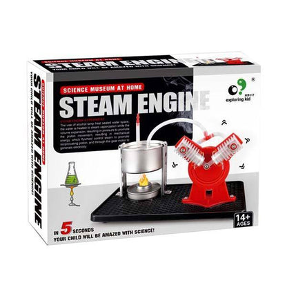 Steam Engine Model DIY Kit Children Steam Engine Experiment Model - Science Museum at Home