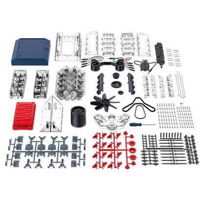 V8 Engine Model Kit - Build Your Own V8 Engine - Science Experiment STEM Toy - Enginediy