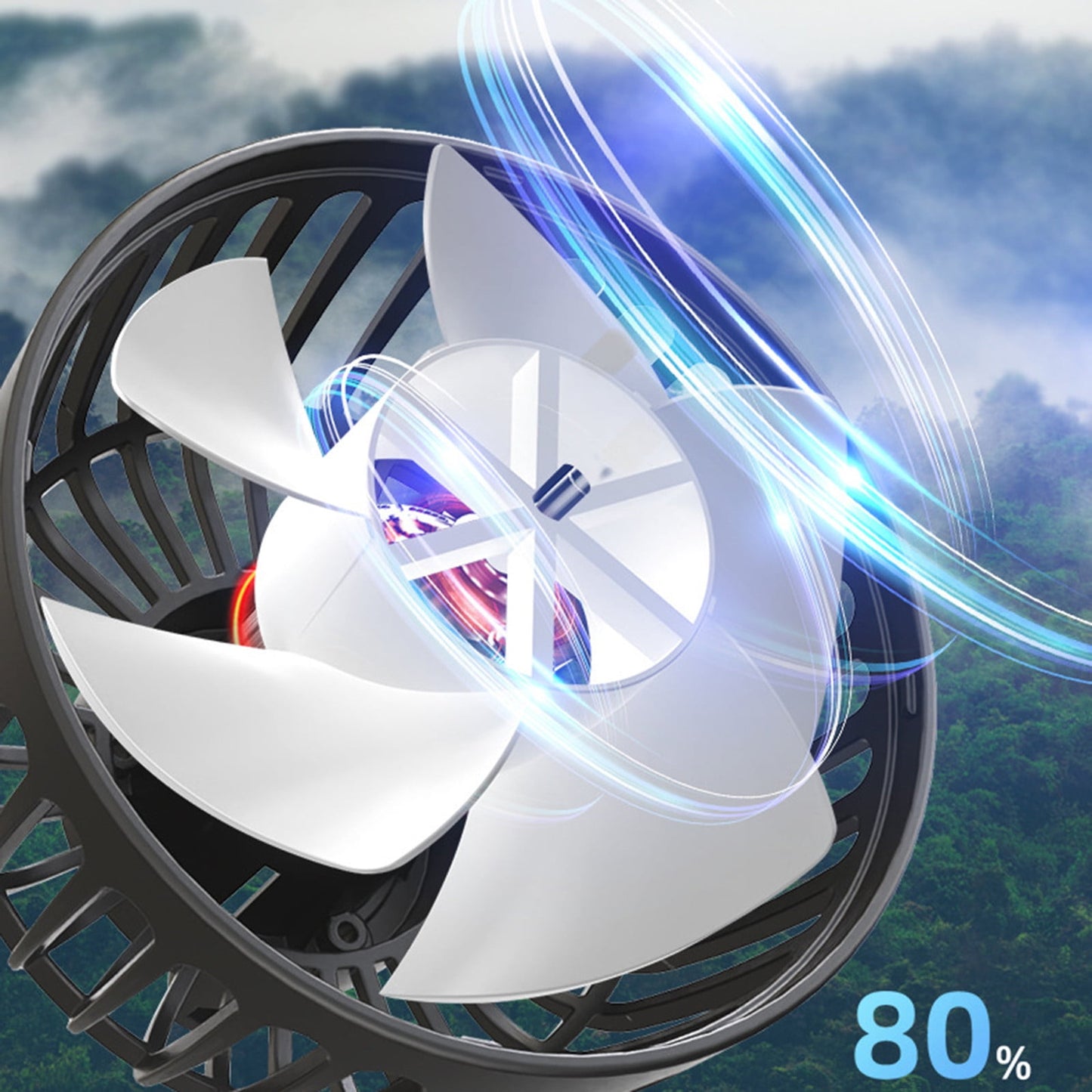 Car Fan Portable Dual Head Electric Vehicle Mounted USB 360 Degree Rotation Auto Cooling Fan 3 Speed Strong Wind Desk Fan for Dashboard SUV RV Truck Sedan Home Office
