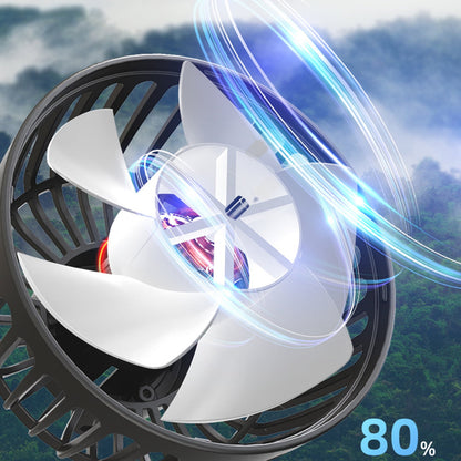 Car Fan Portable Dual Head Electric Vehicle Mounted USB 360 Degree Rotation Auto Cooling Fan 3 Speed Strong Wind Desk Fan for Dashboard SUV RV Truck Sedan Home Office